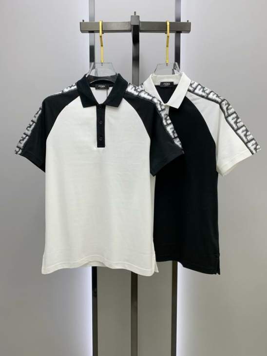 Picture of Fendi Polo Shirts Short _SKUFendiM-3XLomtr10628111
